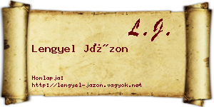 Lengyel Jázon névjegykártya
